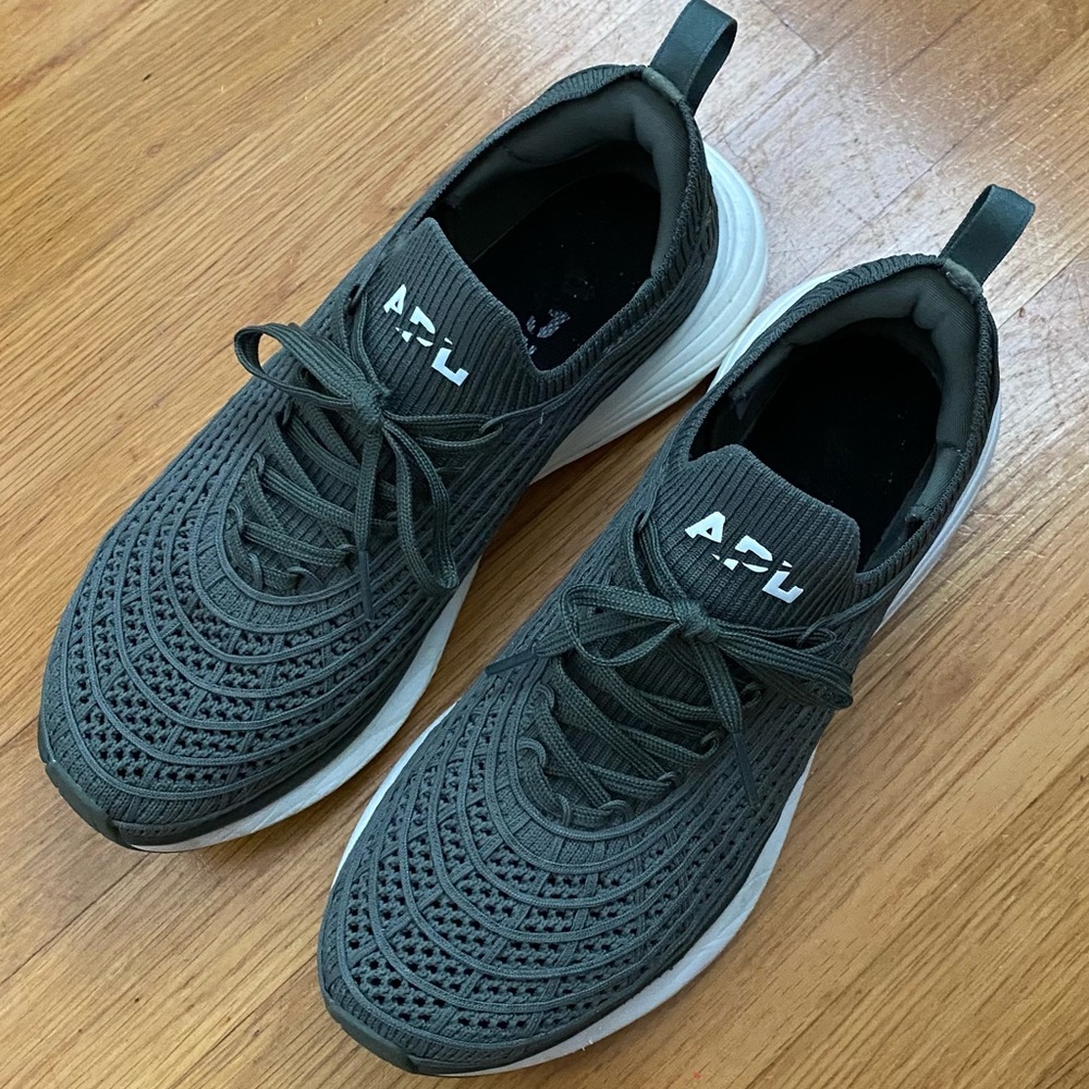APL Women's Sneakers in Dark Green and White